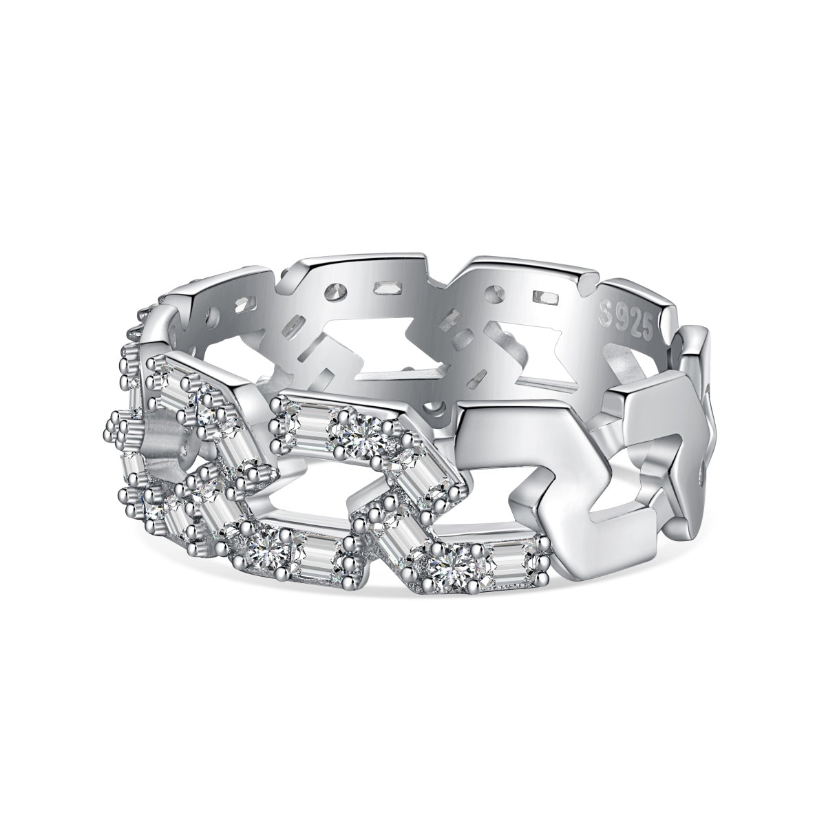 [HOT]Anillo diario brillante y vibrante con corte esmeralda