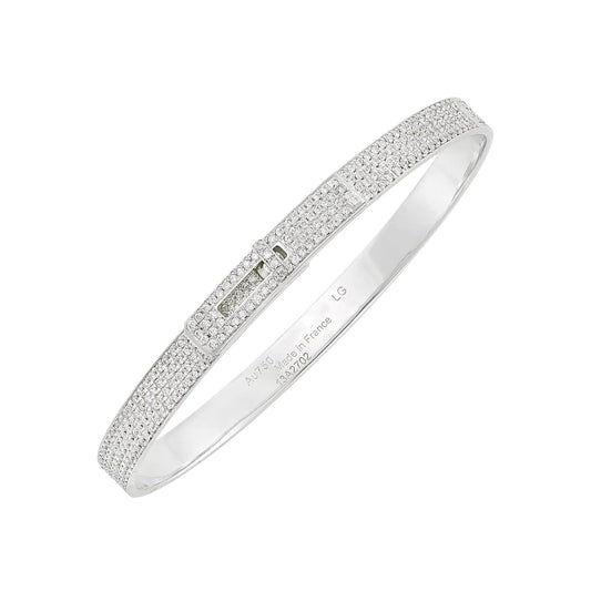 LUXEIFY HM KELLY BRACELET IN SILVER AND FULL PAVE DIAMOND