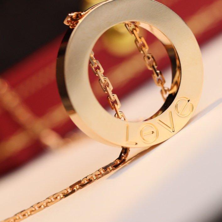 LUXEIFY LOVE NECKLACE ADJUSTABLE ROSE GOLD