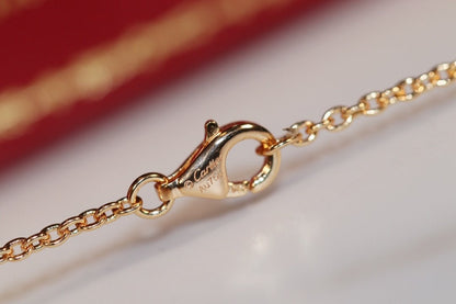 LUXEIFY LOVE NECKLACE PINK GOLD AND SILVER