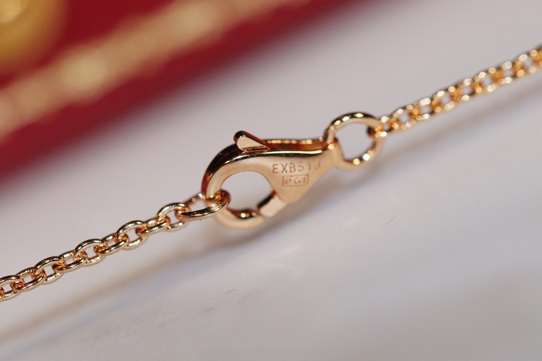 LUXEIFY LOVE NECKLACE PINK GOLD AND SILVER