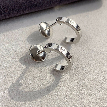 LUXEIFY LOVE EARRINGS 2.65MM SILVER