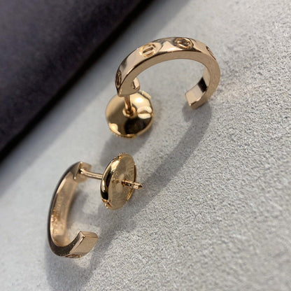 LUXEIFY LOVE EARRINGS 2.65MM PINK GOLD