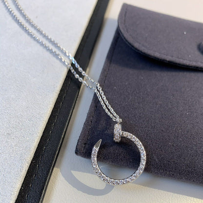 LUXEIFY JUSTE NECKLACE SILVER DIAMONDS
