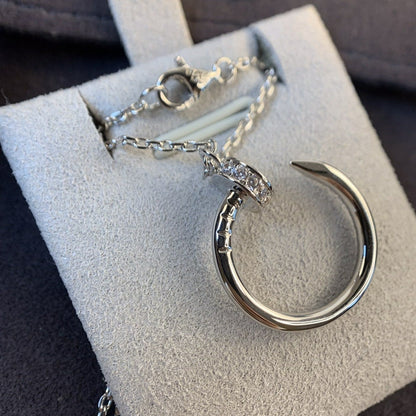 LUXEIFY JUSTE NECKLACE SILVER DIAMONDS