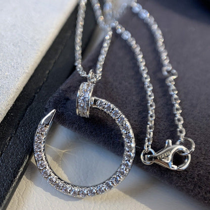 LUXEIFY JUSTE NECKLACE SILVER DIAMONDS