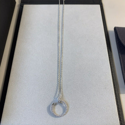 LUXEIFY JUSTE NECKLACE SILVER DIAMONDS