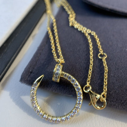 LUXEIFY JUSTE NECKLACE GOLD DIAMONDS