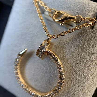 LUXEIFY JUSTE NECKLACE PINK GOLD DIAMONDS