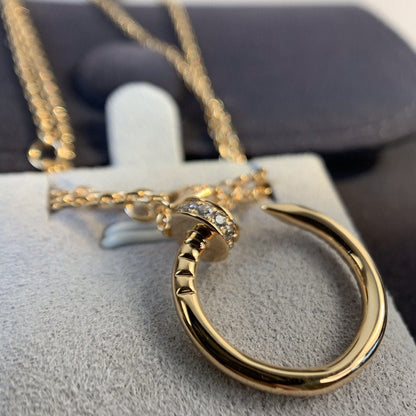 LUXEIFY JUSTE NECKLACE PINK GOLD DIAMONDS