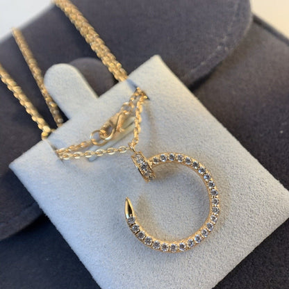LUXEIFY JUSTE NECKLACE PINK GOLD DIAMONDS