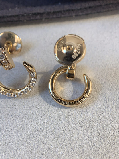 LUXEIFY JUSTE EARRINGS GOLD DIAMONDS