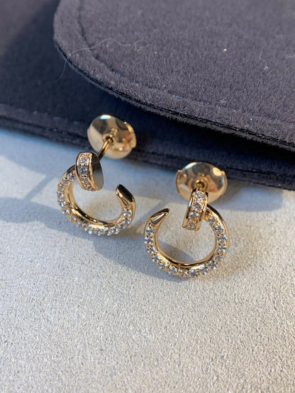 LUXEIFY JUSTE EARRINGS GOLD DIAMONDS