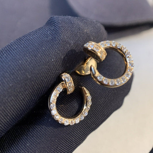 LUXEIFY JUSTE EARRINGS GOLD DIAMONDS