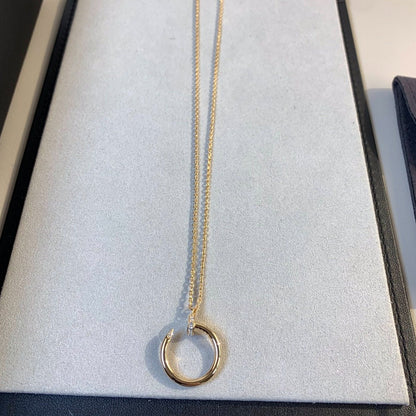LUXEIFY JUSTE NECKLACE PINK GOLD