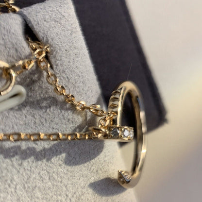 LUXEIFY JUSTE NECKLACE PINK GOLD