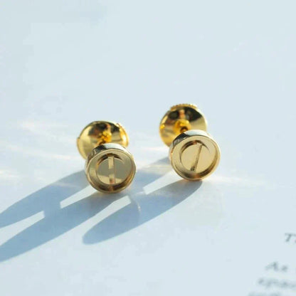 LUXEIFY LOVE EARRINGS GOLD 10MM