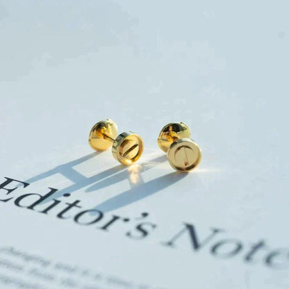 LUXEIFY LOVE EARRINGS GOLD 10MM