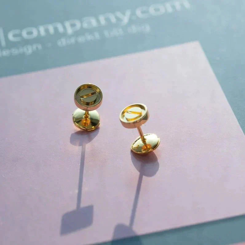 LUXEIFY LOVE EARRINGS GOLD 10MM