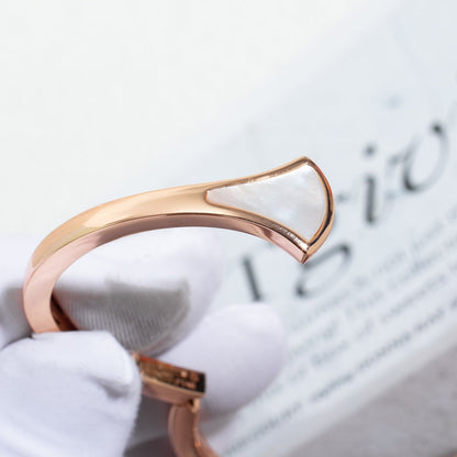 LUXEIFY DREAM BRACELET OPEN PINK GOLD MOP
