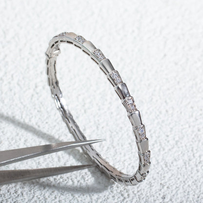 LUXEIFY SERPENTI BRACELET SILVER DIAMOND