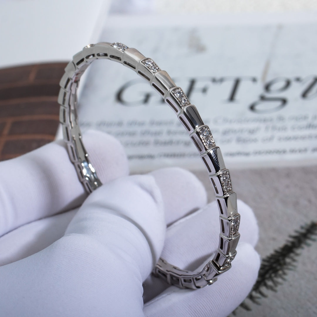 LUXEIFY SERPENTI BRACELET SILVER DIAMOND