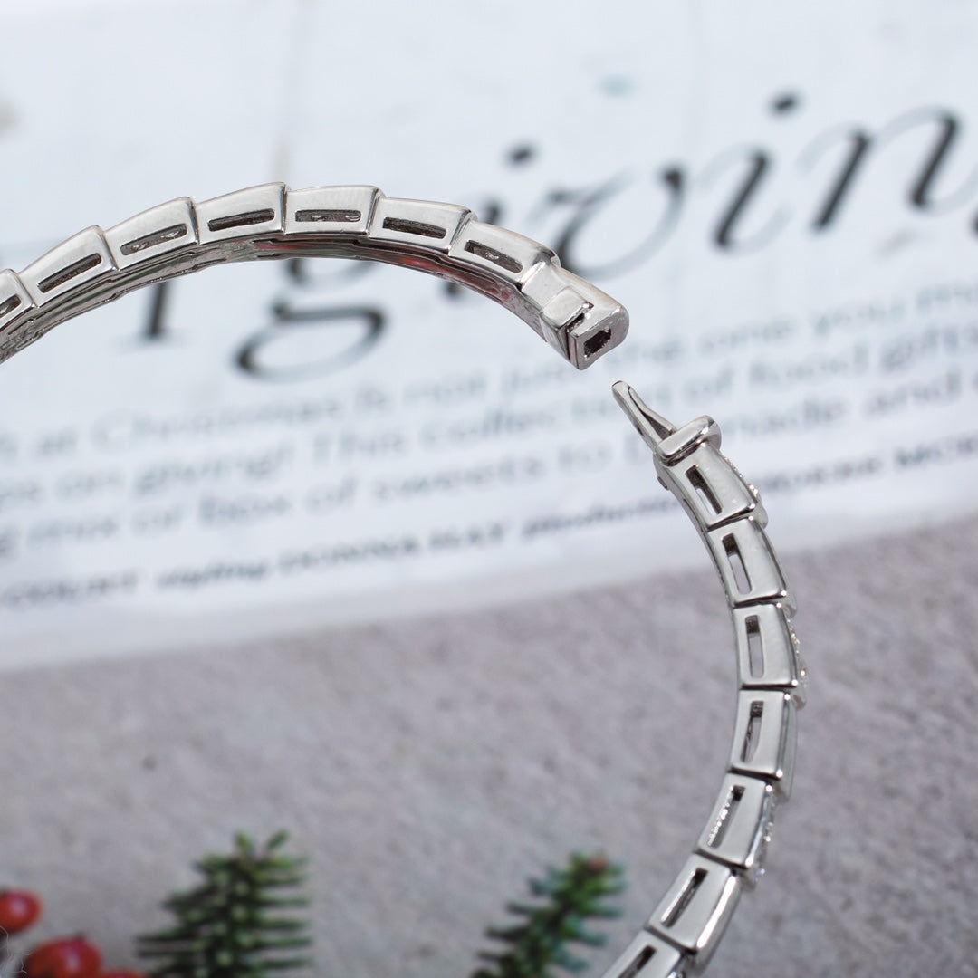 LUXEIFY SERPENTI BRACELET SILVER DIAMOND