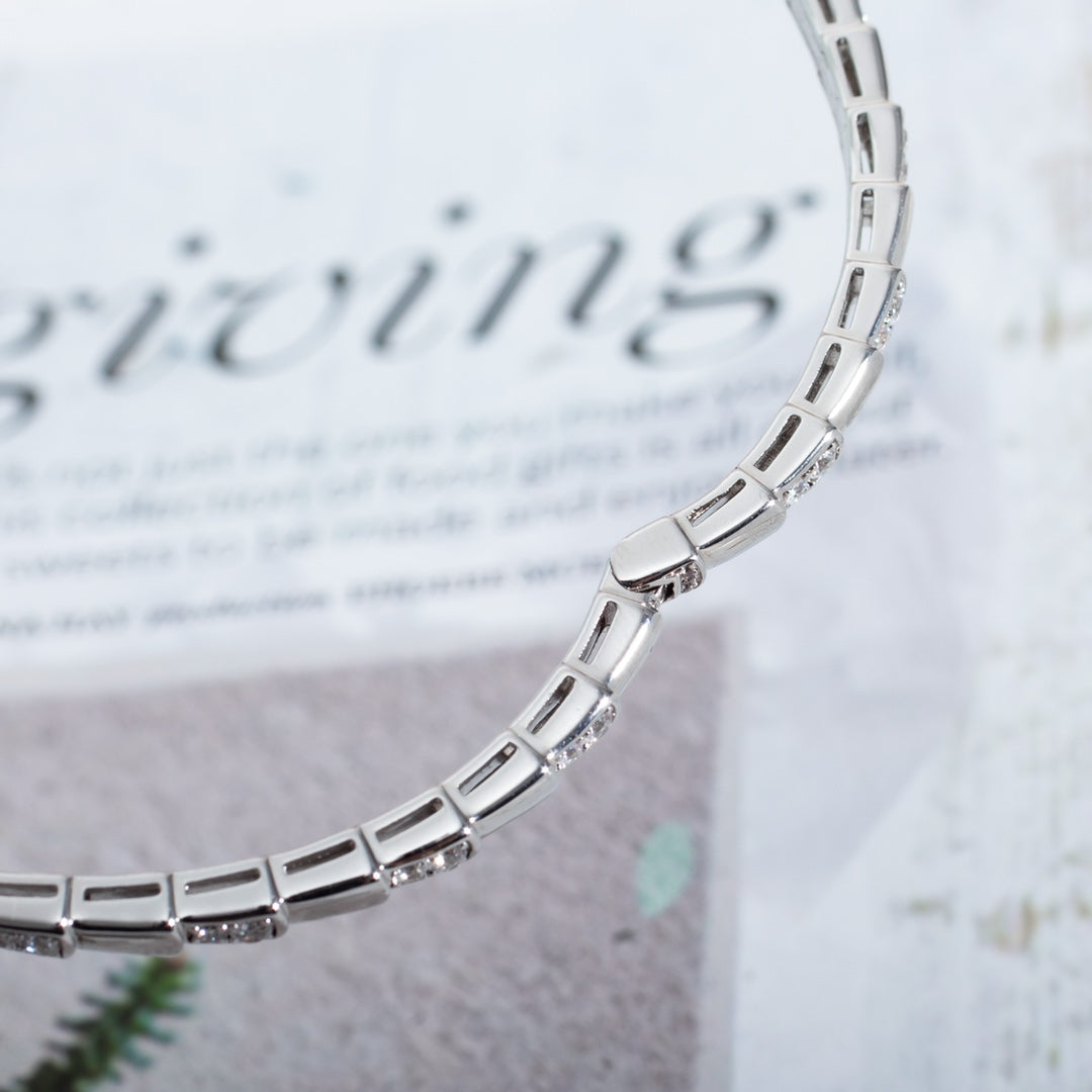 LUXEIFY SERPENTI BRACELET SILVER DIAMOND