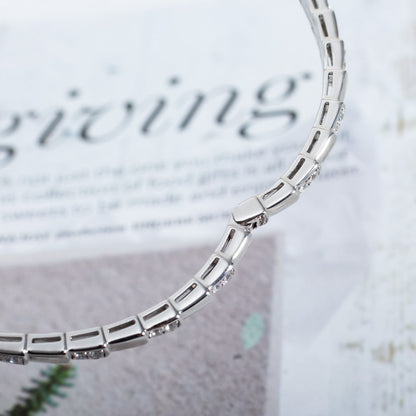 LUXEIFY SERPENTI BRACELET SILVER DIAMOND