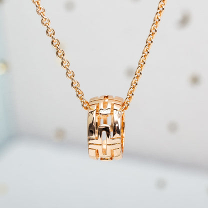 LUXEIFY PARENTESI NECKLACE PINK GOLD