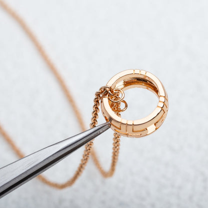 LUXEIFY PARENTESI NECKLACE PINK GOLD