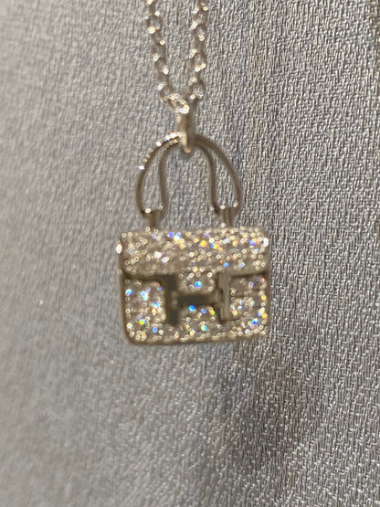 LUXEIFY CONSTANCE PEDANT DIAMOND NECKLACE