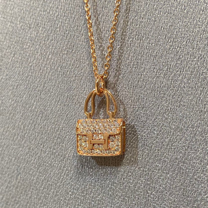 LUXEIFY CONSTANCE PEDANT DIAMOND NECKLACE