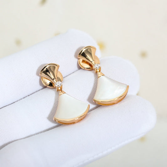 LUXEIFY DREAM MOP PINK GOLD EARRINGS