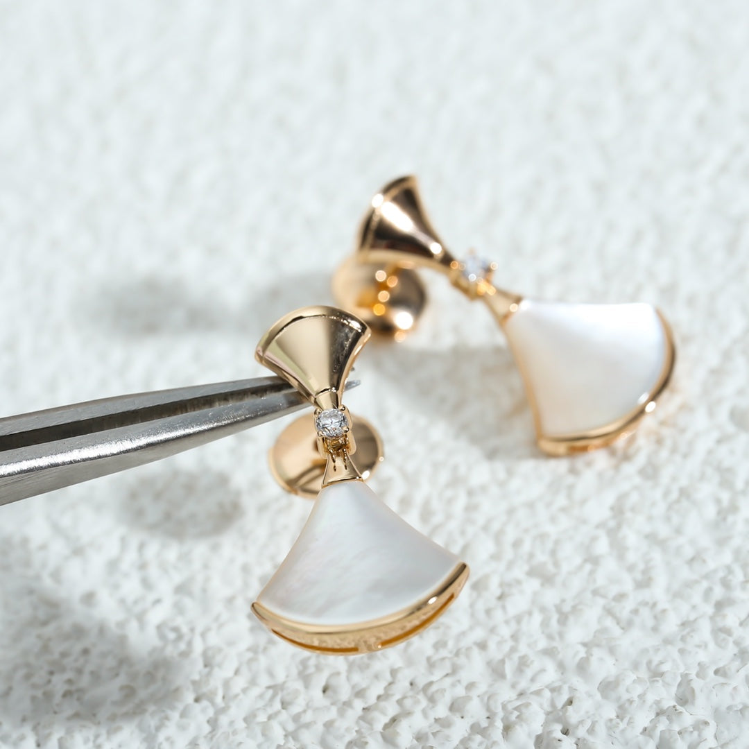 LUXEIFY DREAM MOP PINK GOLD EARRINGS