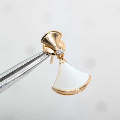 LUXEIFY DREAM MOP PINK GOLD EARRINGS