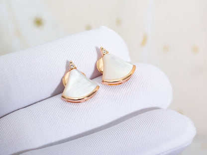 LUXEIFY DIVAS DREAM EARRINGS PINK GOLD