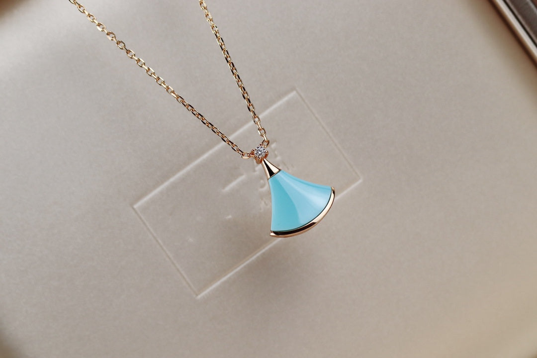 LUXEIFY DREAM NECKLACE TURQUOISE PINK GOLD