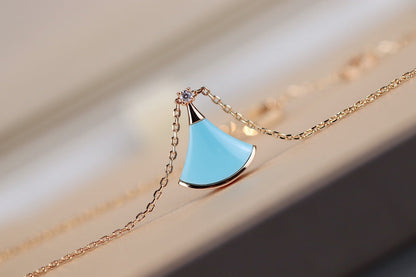 LUXEIFY DREAM NECKLACE TURQUOISE PINK GOLD