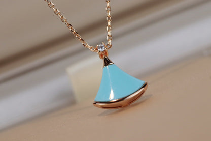 LUXEIFY DREAM NECKLACE TURQUOISE PINK GOLD