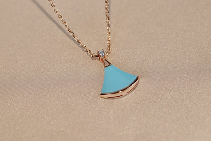 LUXEIFY DREAM NECKLACE TURQUOISE PINK GOLD