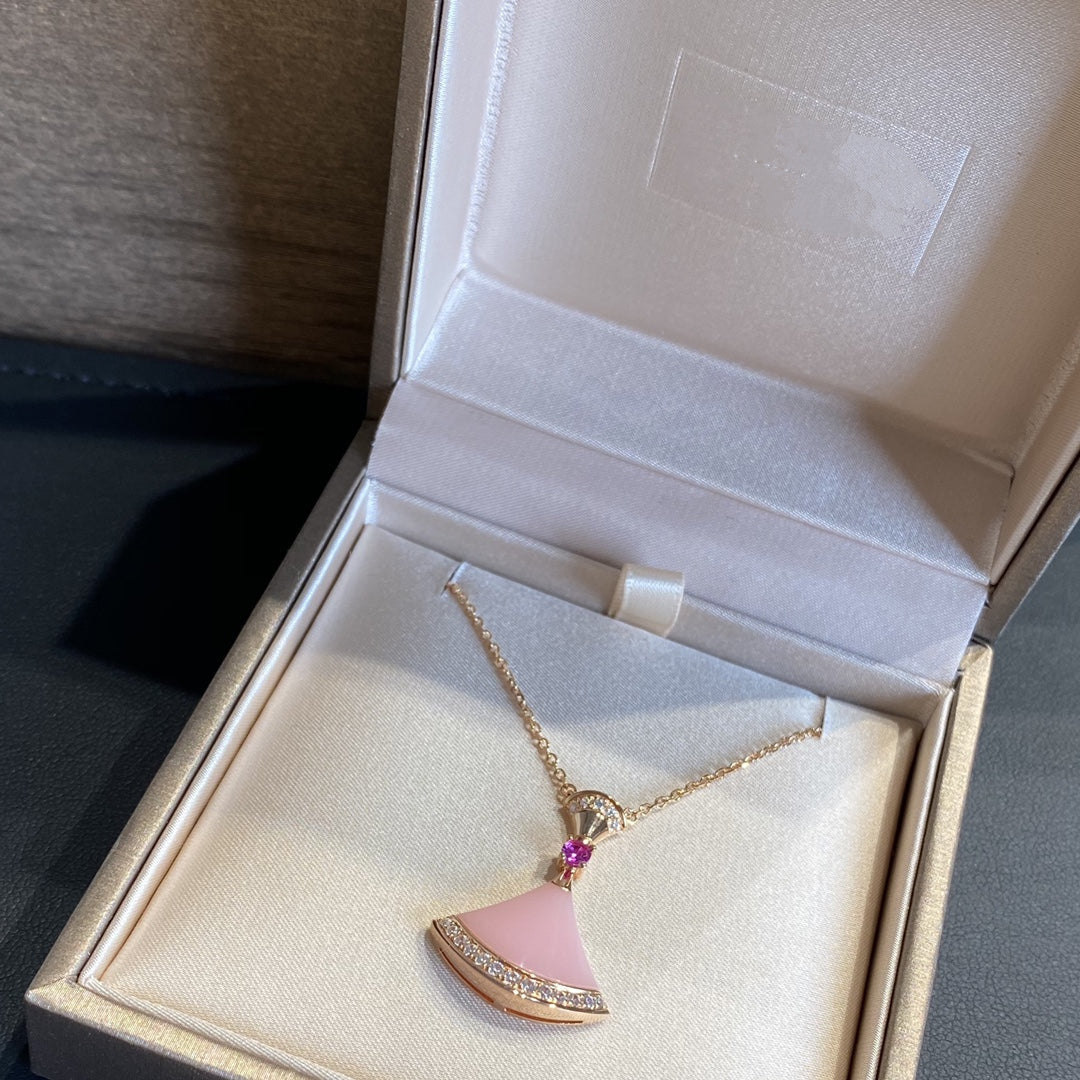 LUXEIFY DREAM NECKLACE PINK OPAL