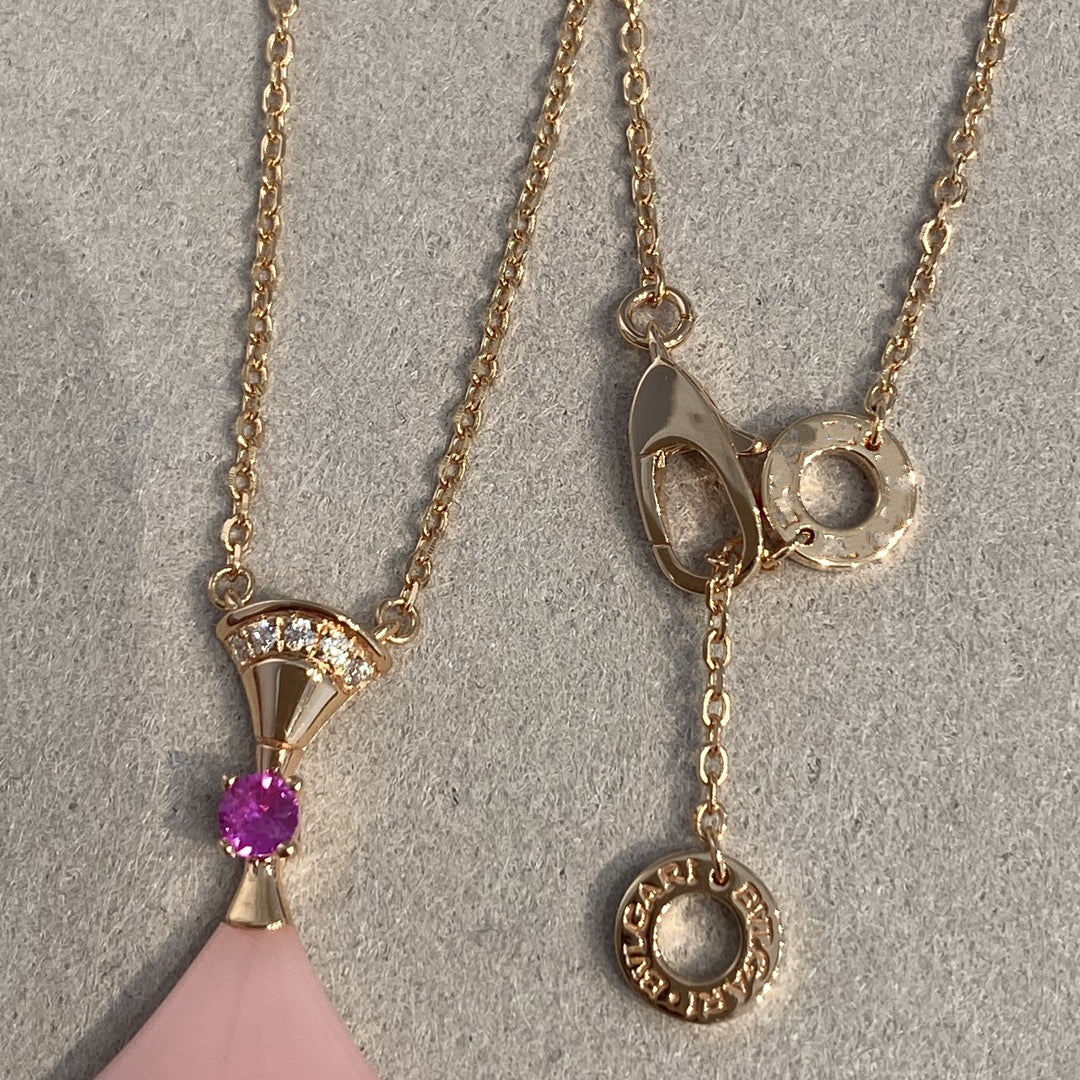 LUXEIFY DREAM NECKLACE PINK OPAL