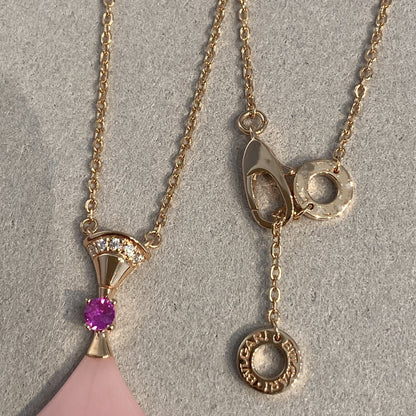 LUXEIFY DREAM NECKLACE PINK OPAL