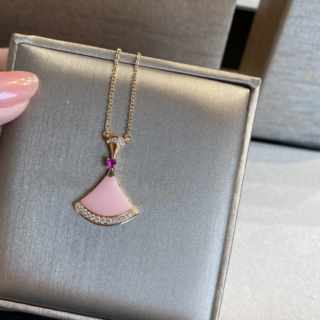 LUXEIFY DREAM NECKLACE PINK OPAL