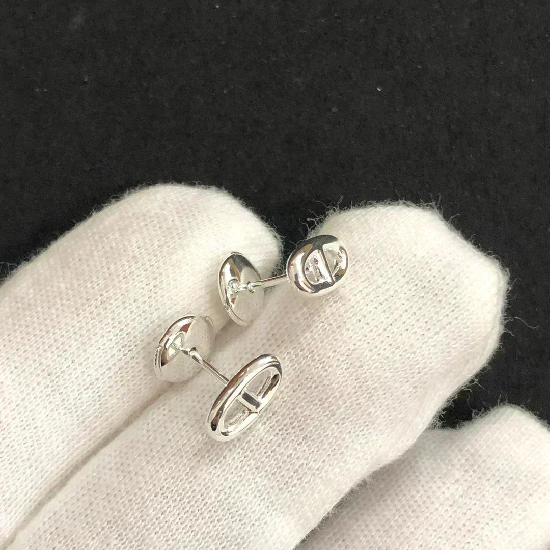 LUXEIFY CHAINE SMALL EARRINGS GOLD AND SILVER