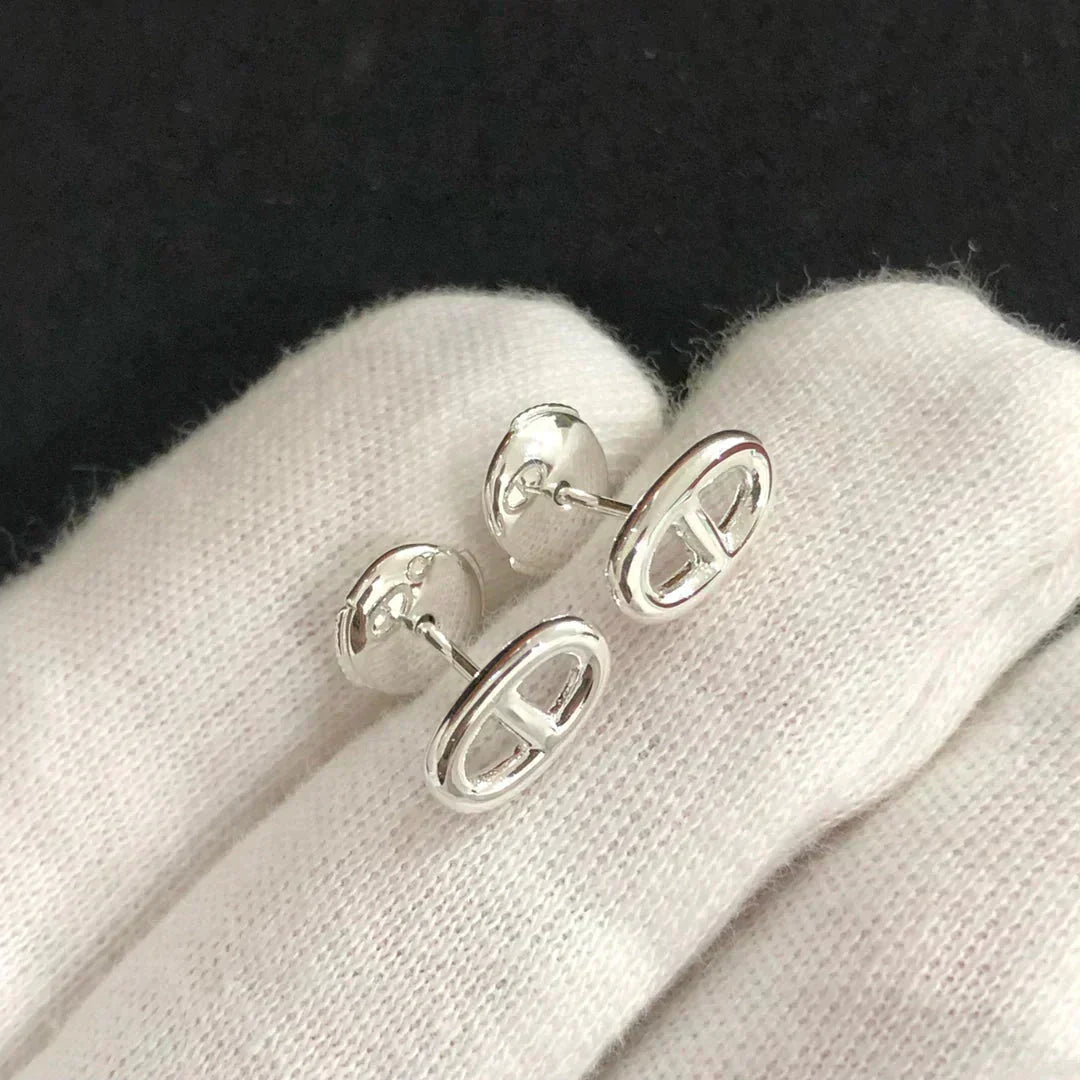 LUXEIFY CHAINE SMALL EARRINGS GOLD AND SILVER