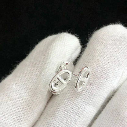 LUXEIFY CHAINE SMALL EARRINGS GOLD AND SILVER
