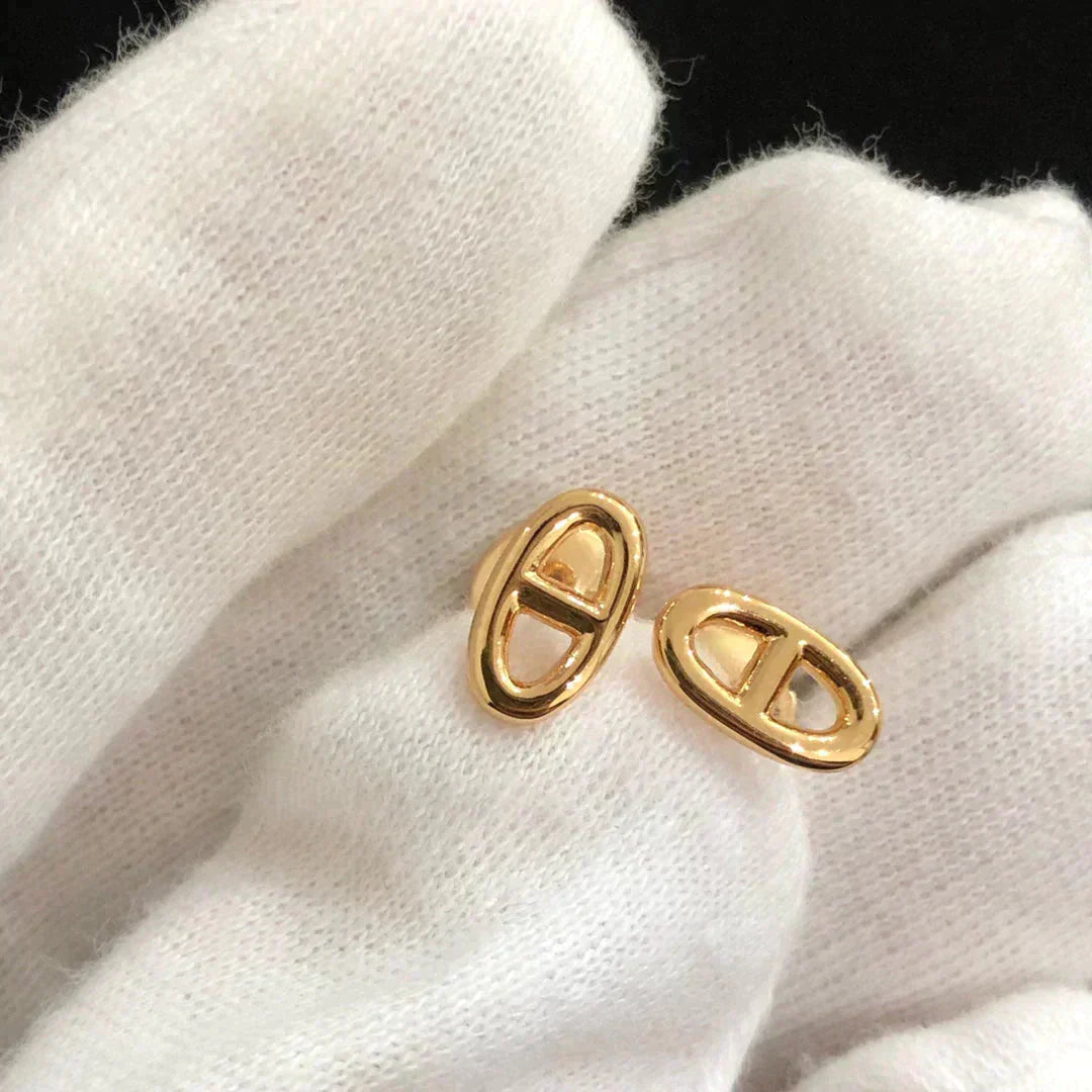 LUXEIFY CHAINE SMALL EARRINGS GOLD AND SILVER