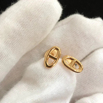 LUXEIFY CHAINE SMALL EARRINGS GOLD AND SILVER